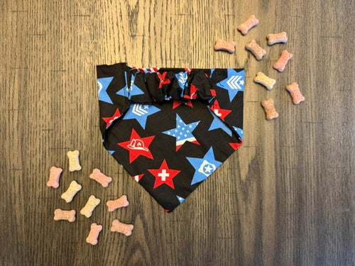All Star Heroes bandana flat lay back view