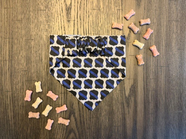 Badge of Honor bandana flat lay back view
