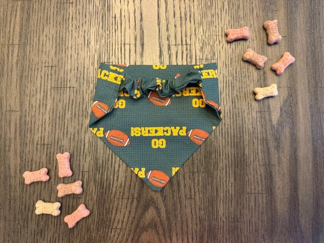Dog Bandana:  Packers Pride