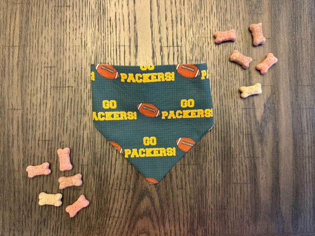Dog Bandana:  Packers Pride