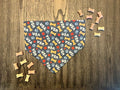Patriotic Paws bandana flat lay front view