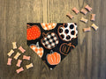 Twilight Pumpkin bandana flat lay front view