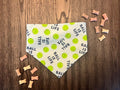 Ball is Life Light Blue bandana flat lay front view
