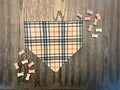 Barkberry bandana flat lay front view