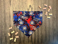 Shore Patrol bandana flat lay front view