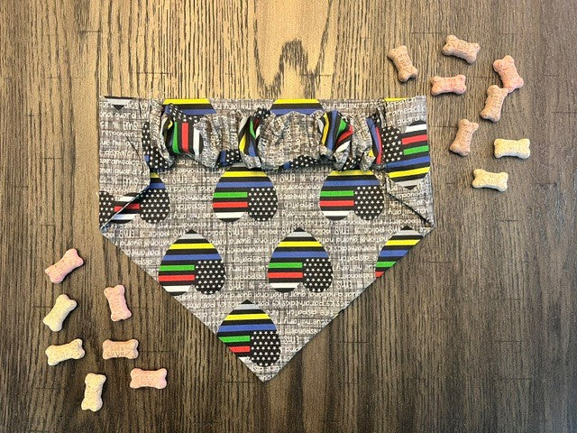 All Lines Matter bandana flat lay back view