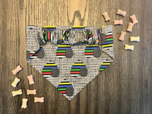 All Lines Matter bandana flat lay back view
