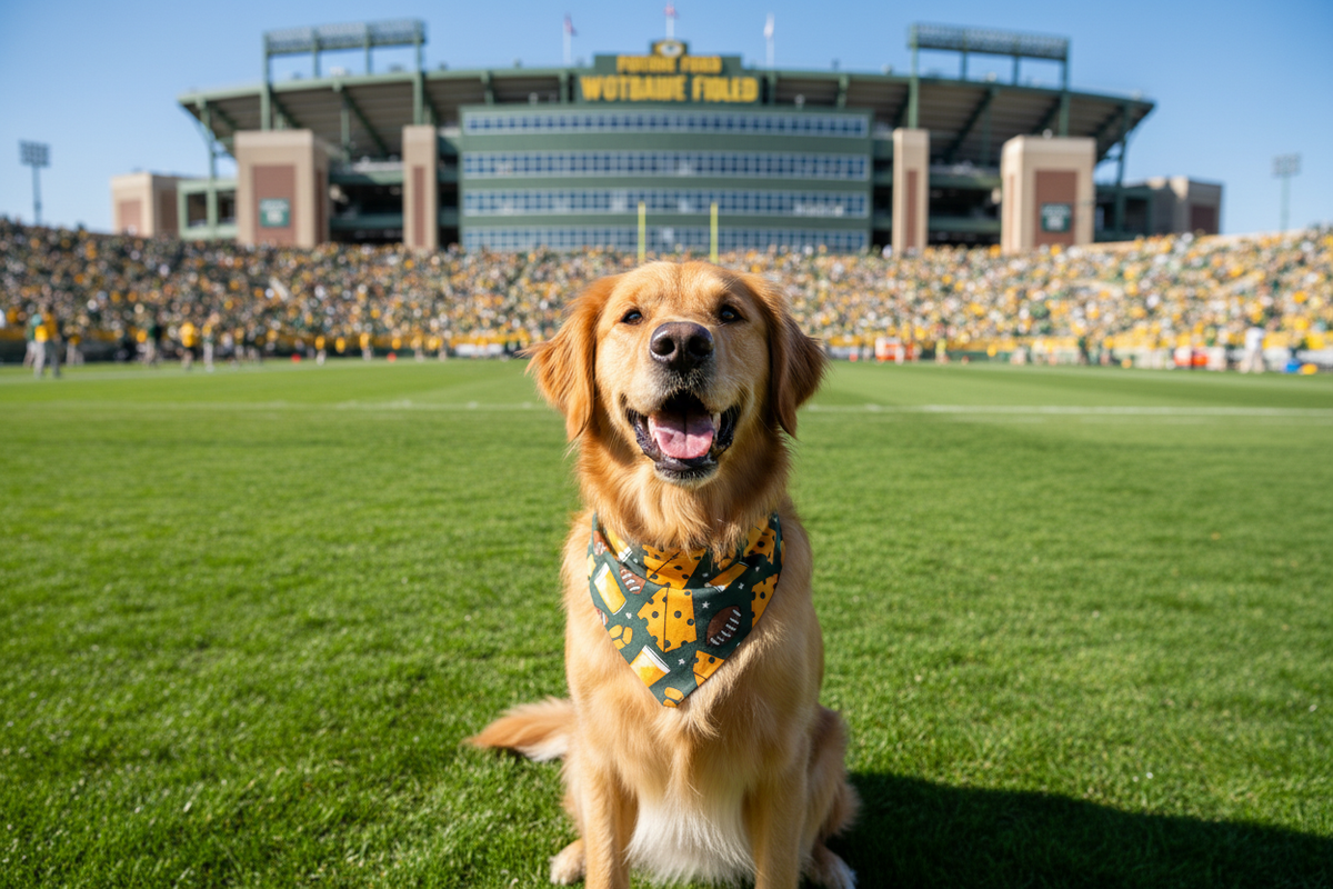 Dog Bandana:  Tailgate Pup