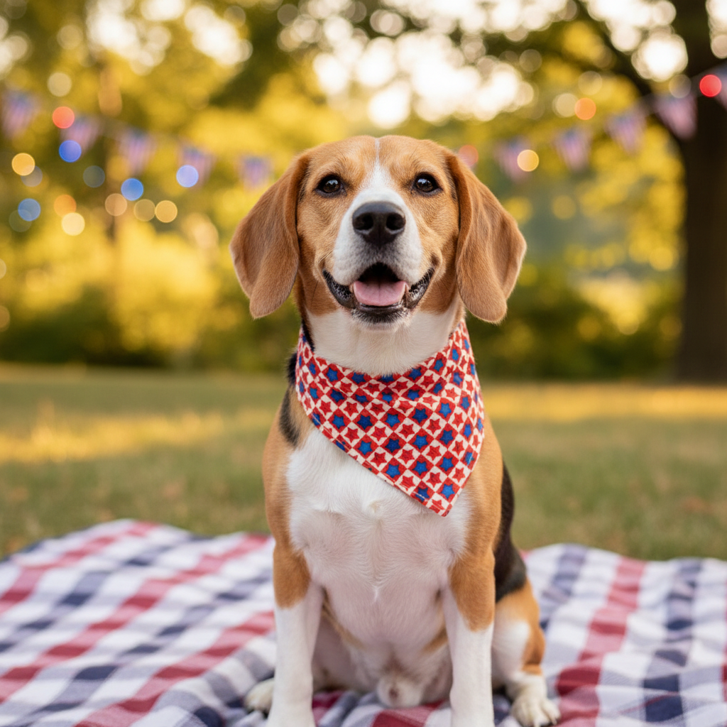 Patriotic Star Checkerboard